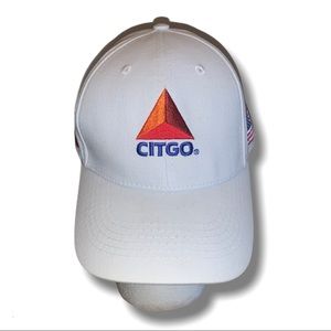 CITGO USA & Venezuela Flag White Adjustable Hat